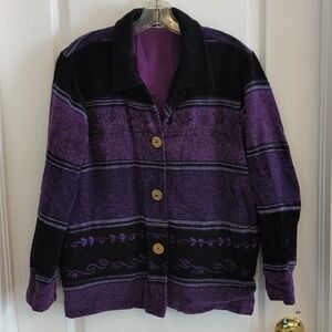 Vintage Purple Velvet Jacket